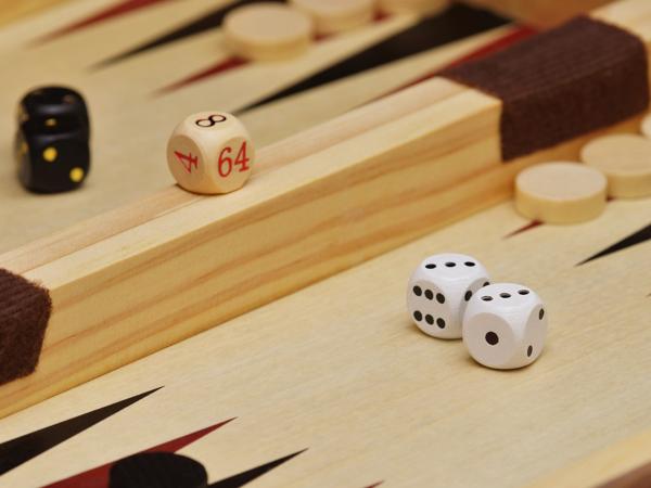 Backgammon game pieces