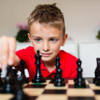 Child playing chess