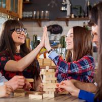 Friends playing a game